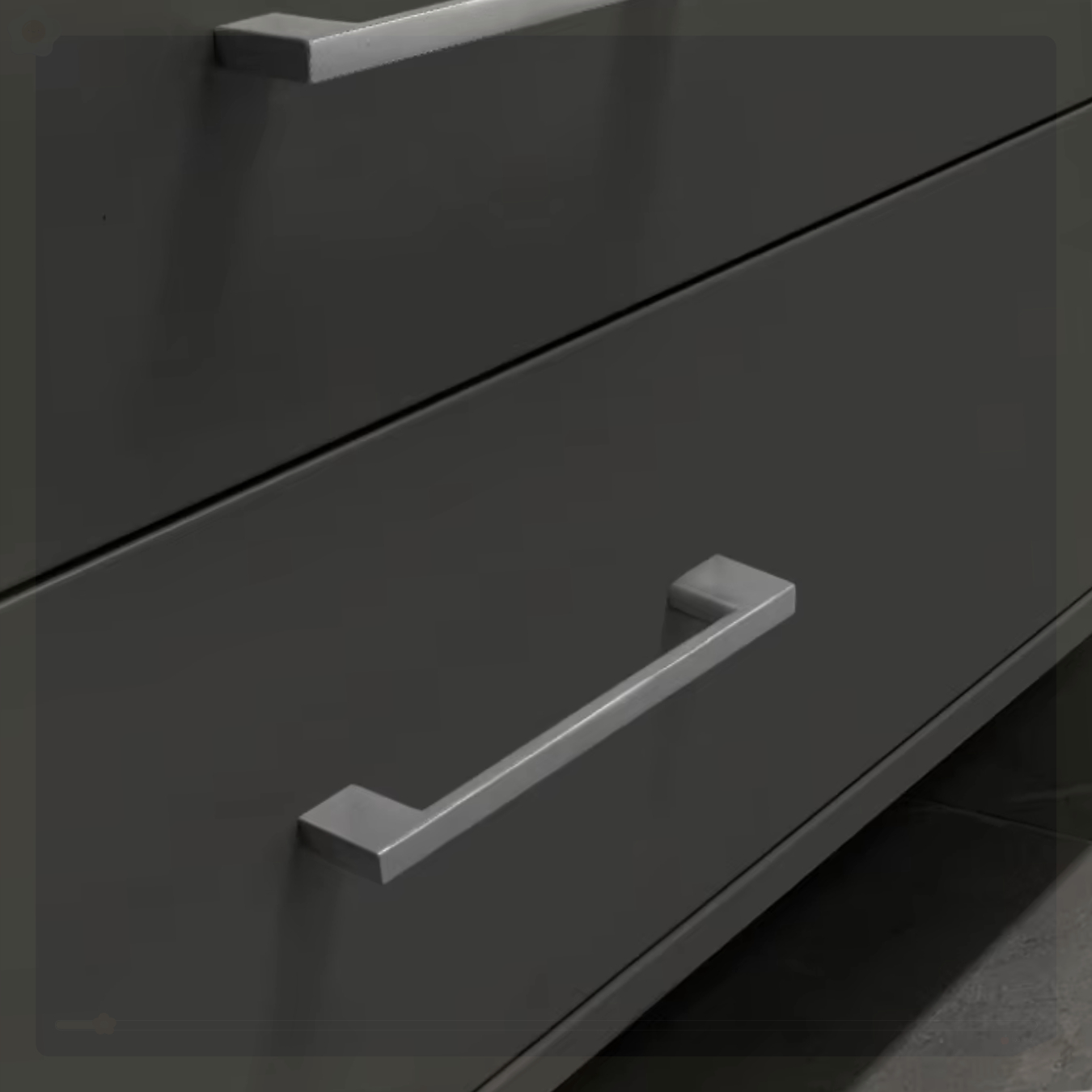 Restoration Hardware Furniture Used - Aluminum Alloy Black Handle Modern Minimalist