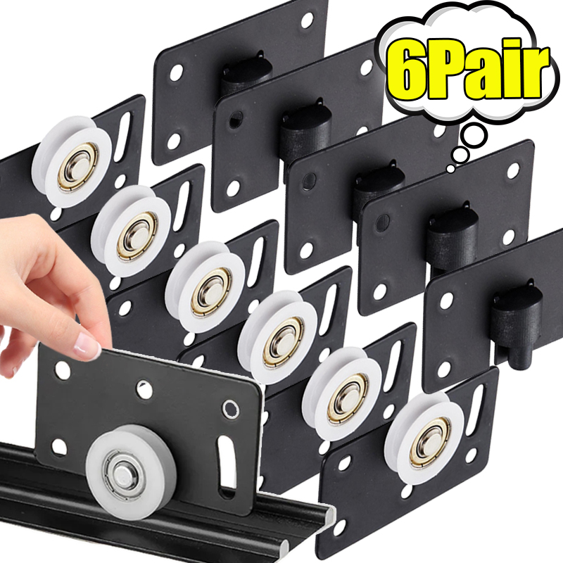 Furniture Hardware Supplies - Silent Sliding Door Roller Nylon Bottom