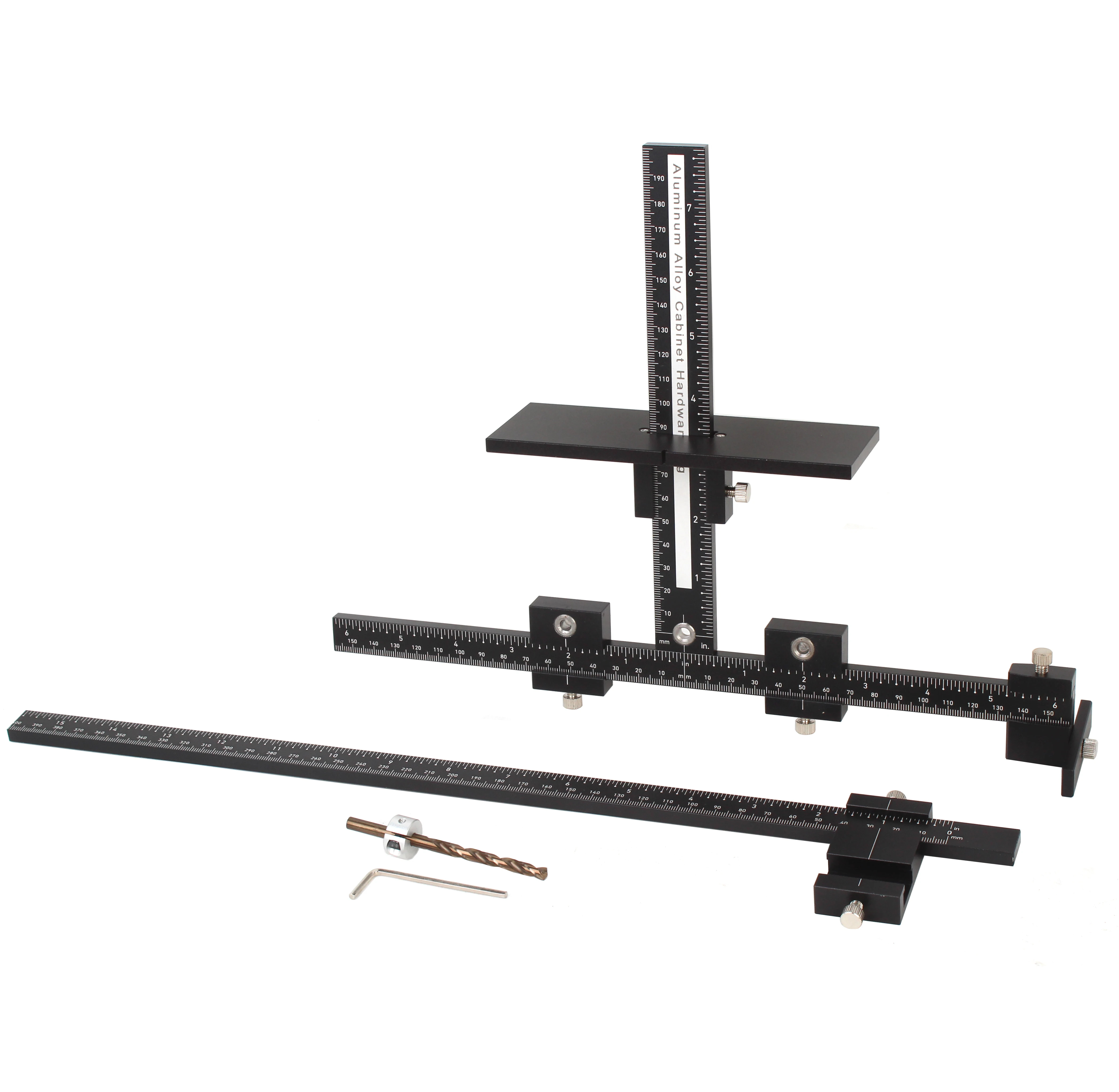 Furniture Hardware Kit - Cabinet Hardware Jig Adjustable Drill Guide