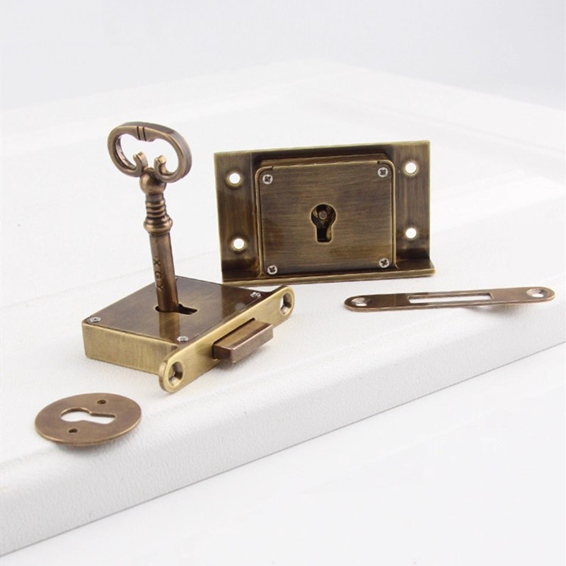 Furniture Hardware Supplies - 1PC Antique-style Drawer Lock Desk and