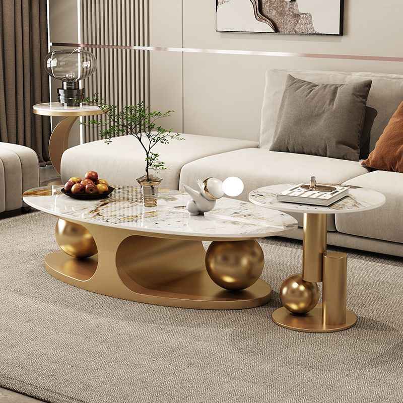 Home Furniture & Hardware Trading - Luxury Modern Center Table Gold Stainless
