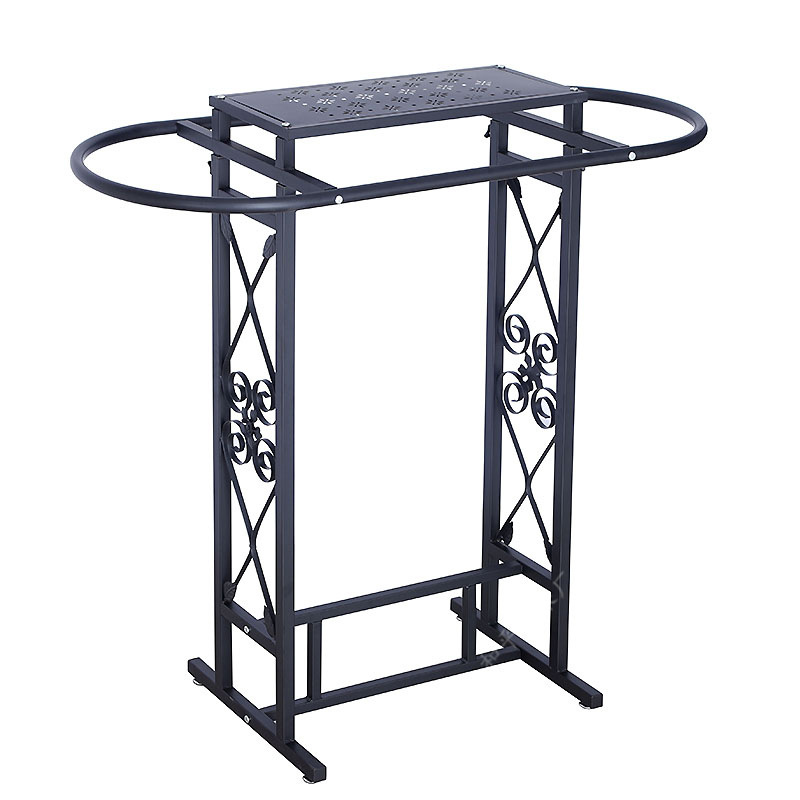 Iron Clothing Store Oval Shelf - مراجعة Furniture Hardware Stores وسعره