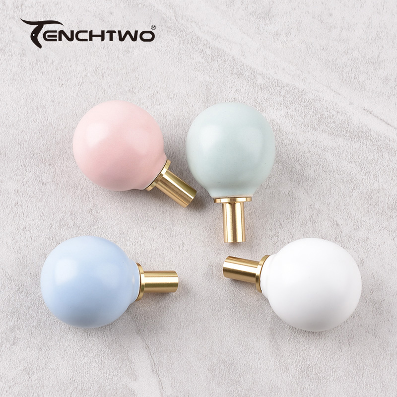 Round Ceramic Hook Clothes Han - مراجعة Furniture Hardware Kit وسعره