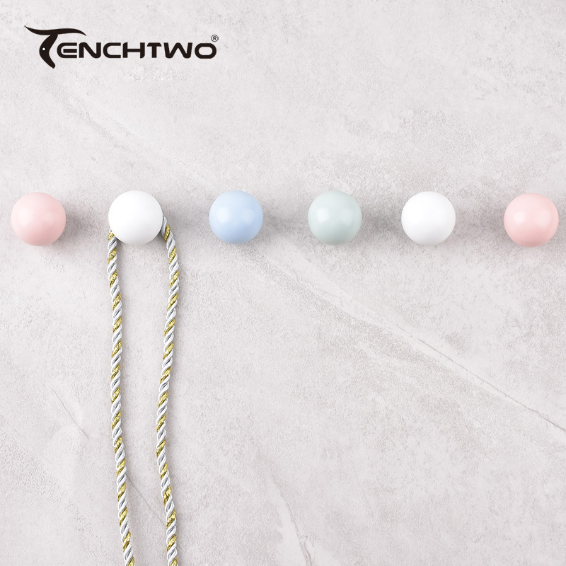 Round Ceramic Hook Clothes Han - مراجعة Furniture Hardware Kit وسعره