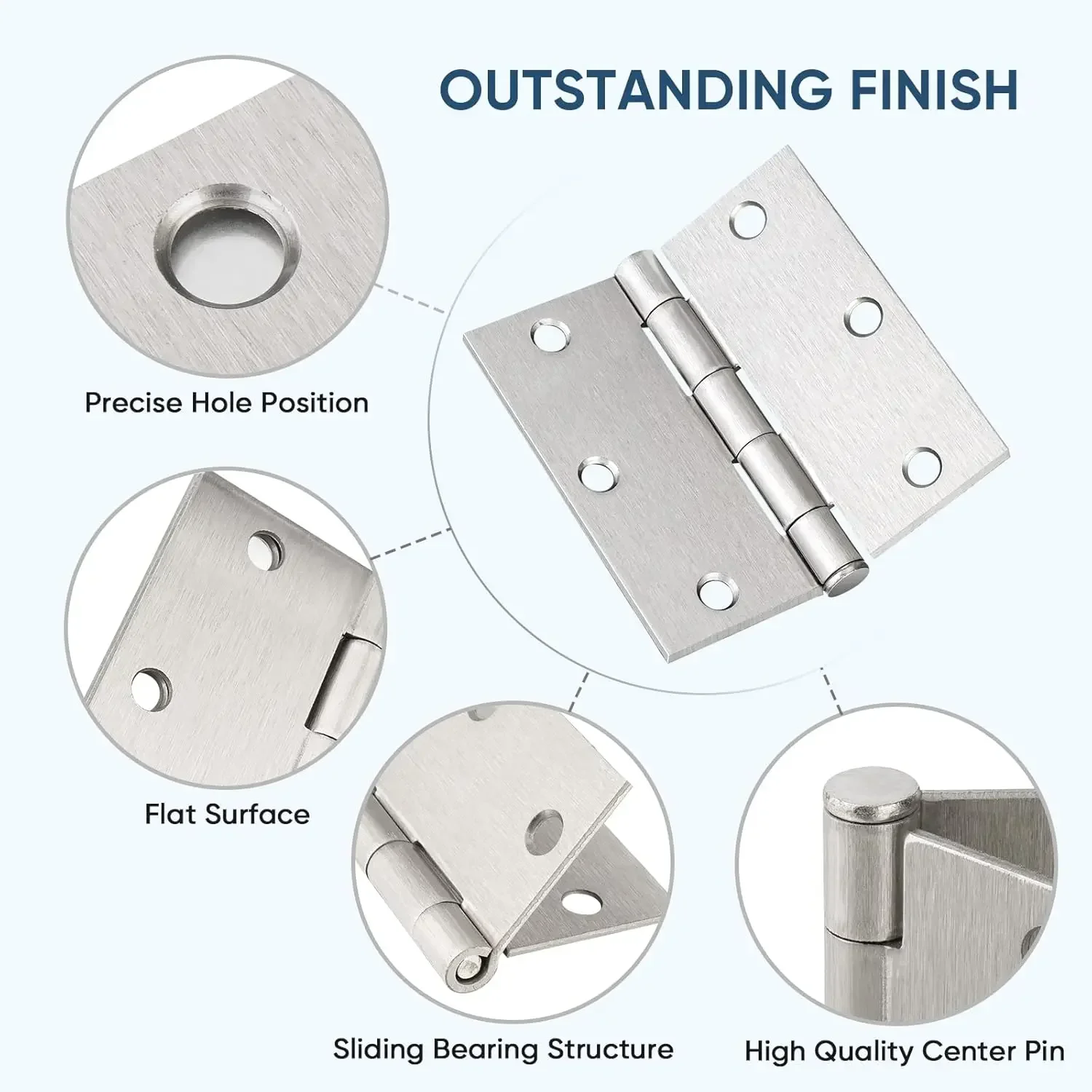 1-4 Inch Universal Door Hinges - مراجعة Furniture Hardware And Fittings وسعره