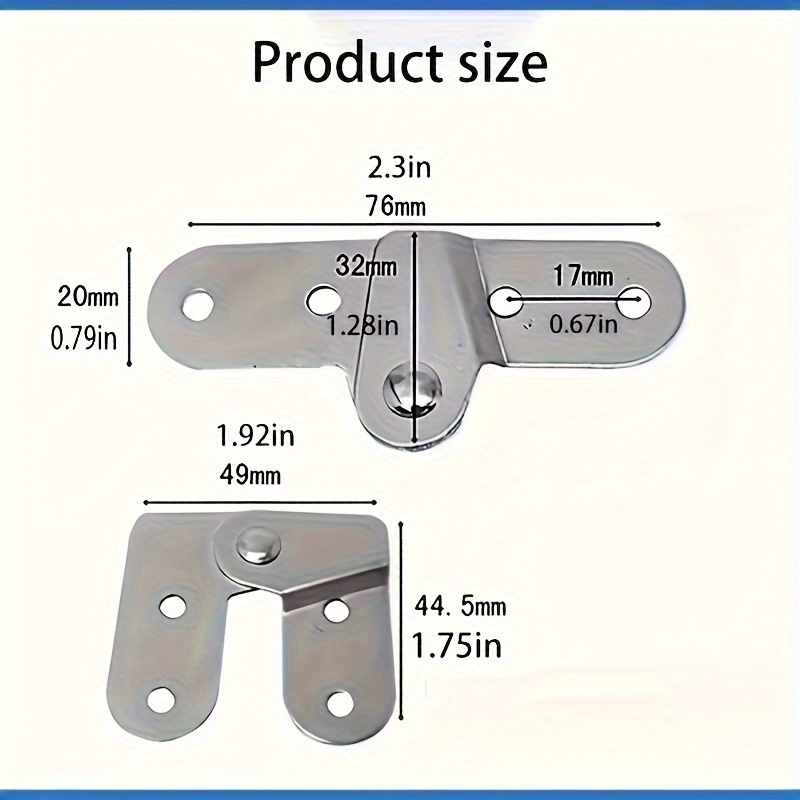 2PCS Ladder Folding Hinges Rot - مراجعة Furniture Rotating Hardware وسعره