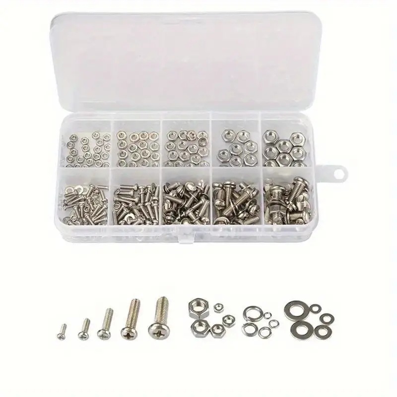320PCS Hex Nuts & Bolts Set M2 - مراجعة Furniture Hardware Kit وسعره