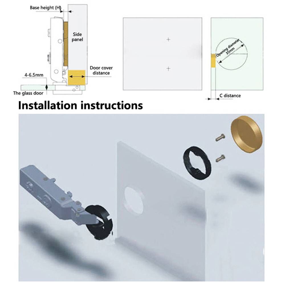 2PCS Useful No Hole Hardware W - مراجعة Furniture Hardware Supplies وسعره