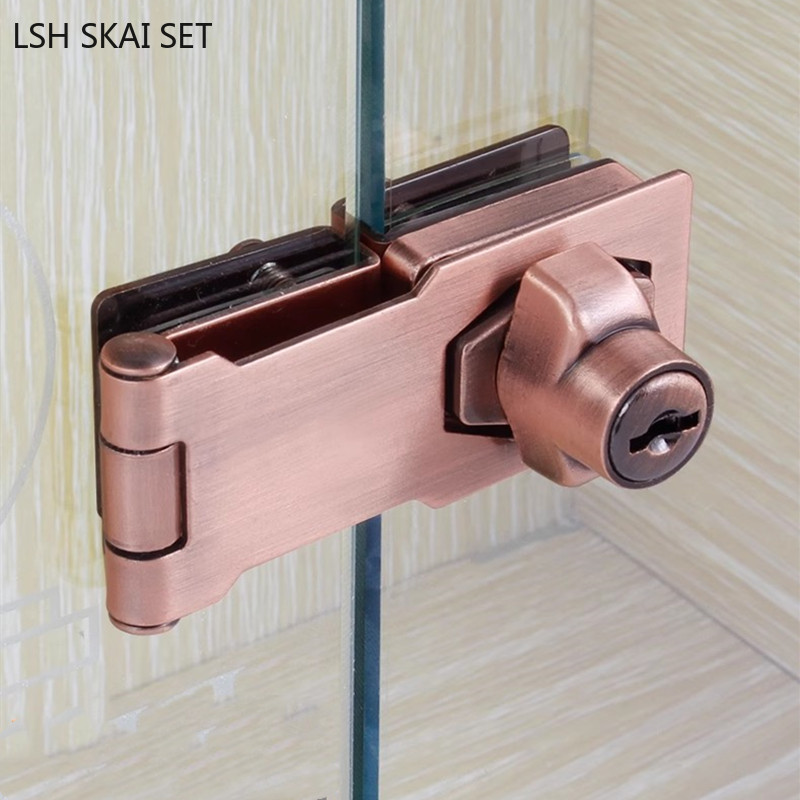 No-punch Glass Door Lock Store - مراجعة Furniture Hardware Stores وسعره