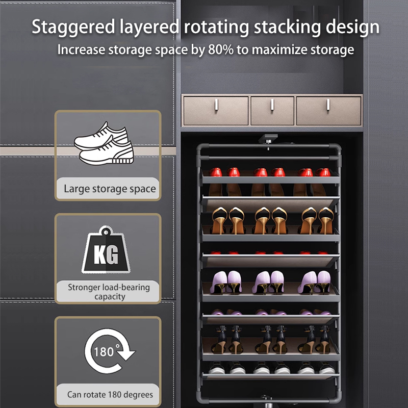 Rotating Shoe Rack 360-Degree  - مراجعة Furniture Rotating Hardware وسعره