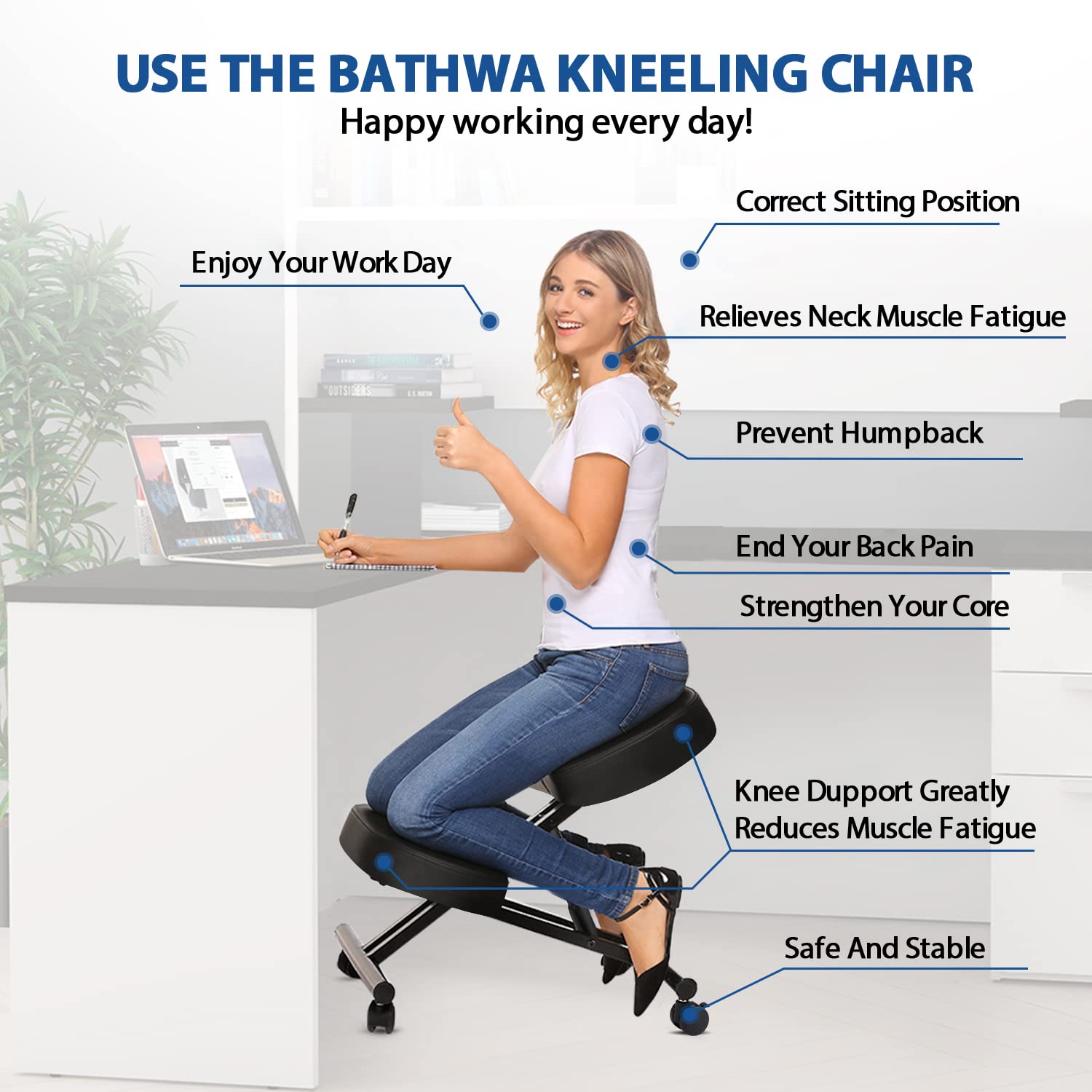 Kneeling Chair Ergonomic for O - مراجعة Home Furniture & Hardware Trading وسعره