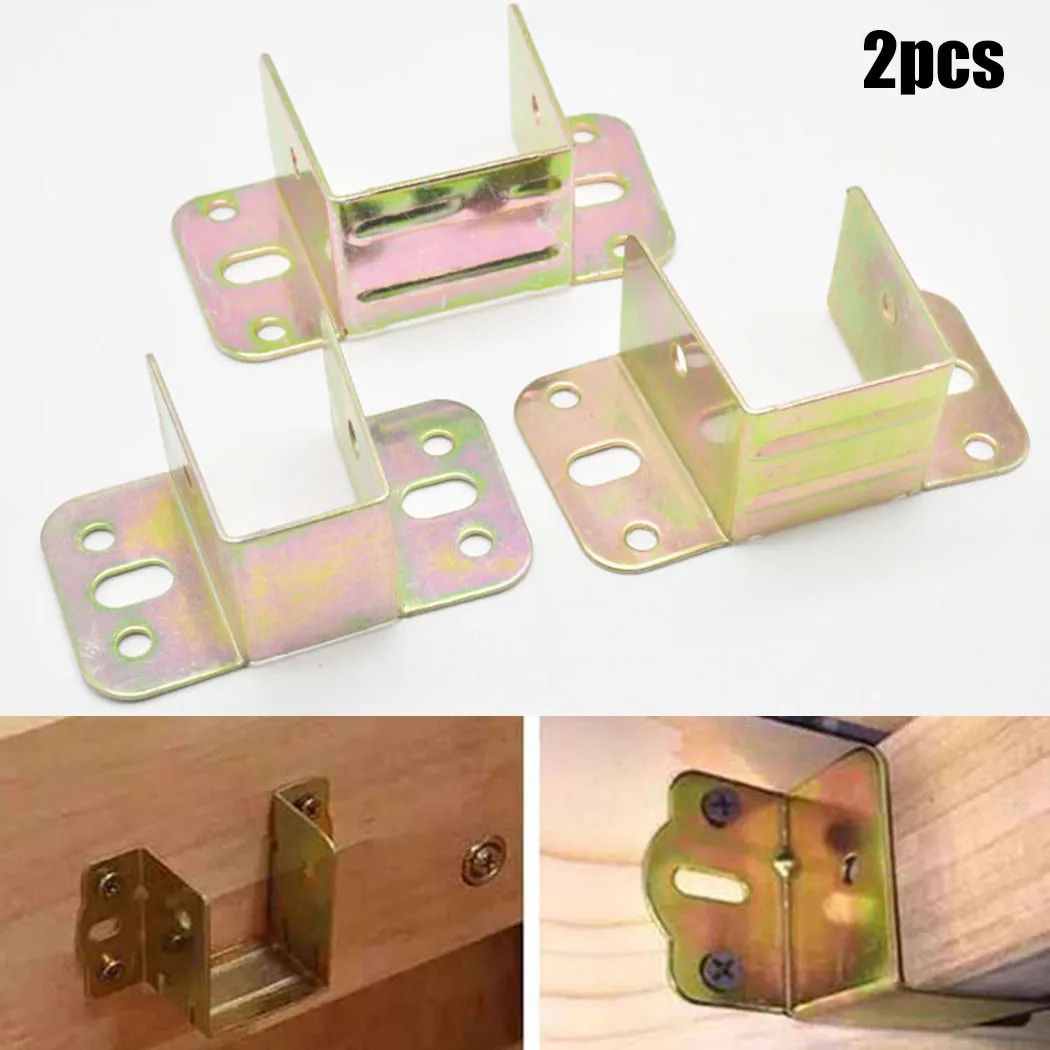 2pcs U Shaped Metal Bed Bracke - مراجعة Furniture Hardware And Fittings وسعره