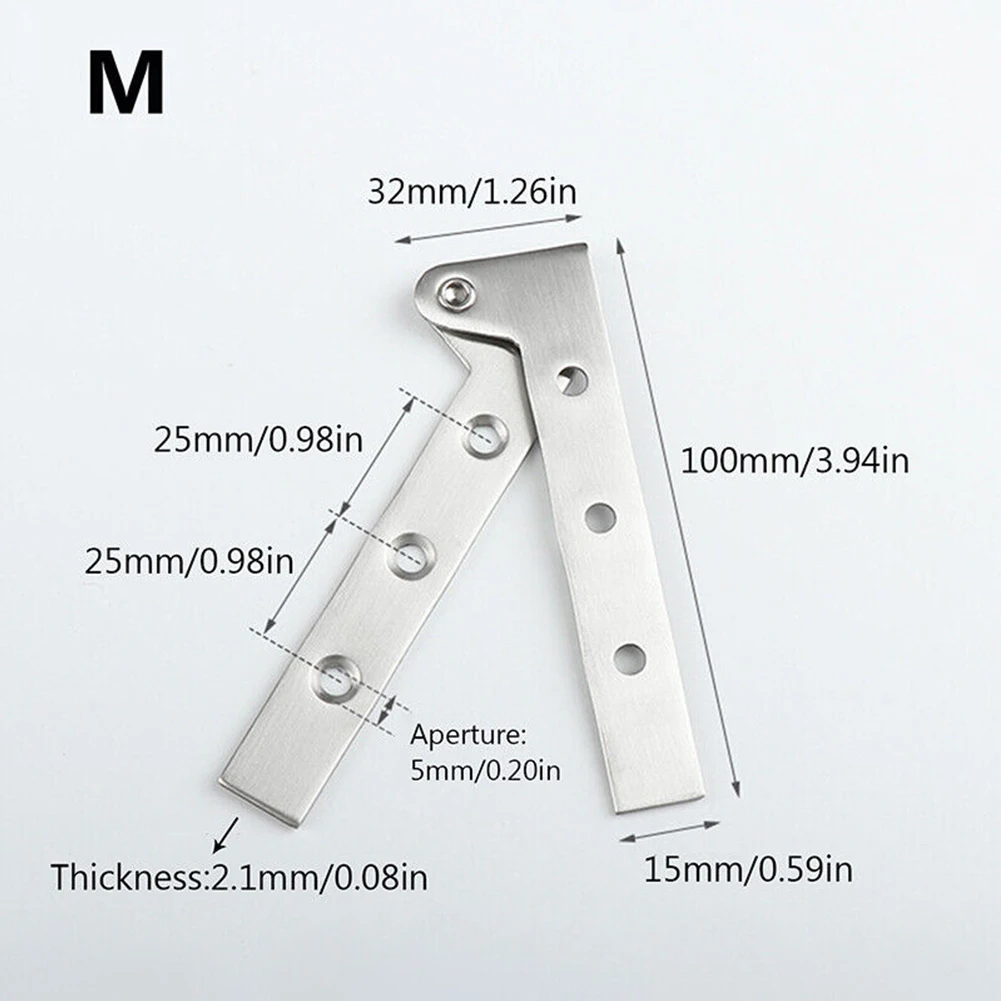 1Pcs Stainless Steel Door Hing - مراجعة Furniture Rotating Hardware وسعره