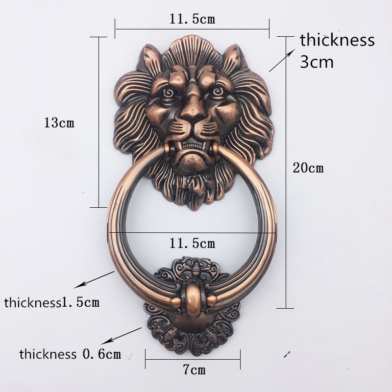 Antique Bronze Lion Head Handl - مراجعة Furniture Hardware Kit وسعره