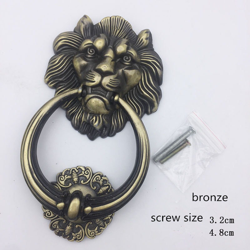 Antique Bronze Lion Head Handl - مراجعة Furniture Hardware Kit وسعره