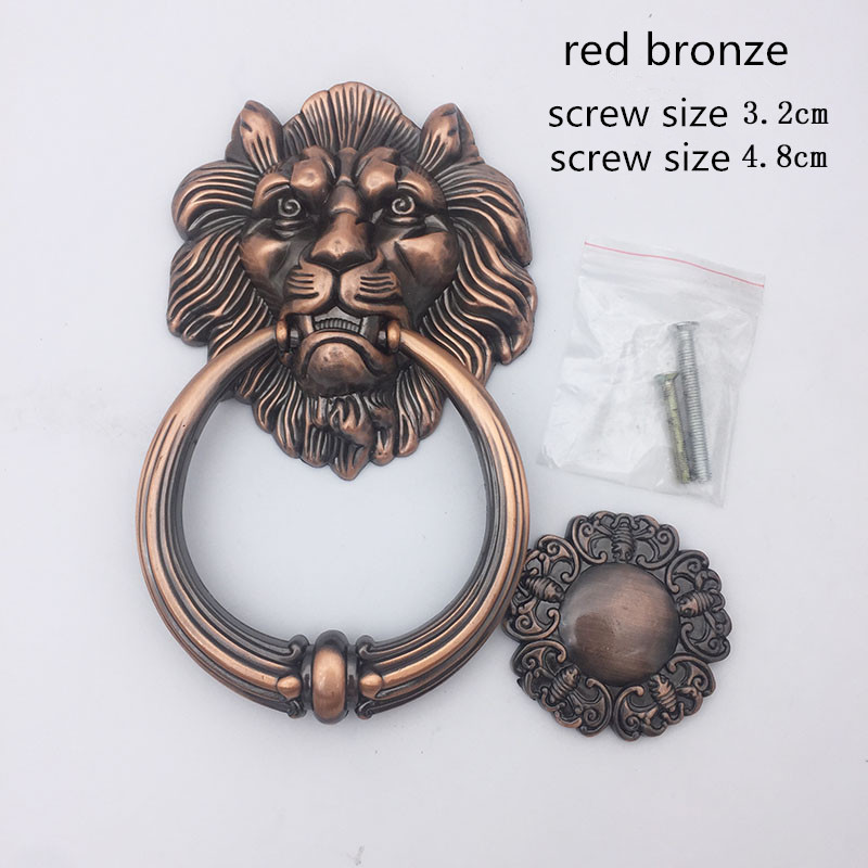 Antique Bronze Lion Head Handl - مراجعة Furniture Hardware Kit وسعره