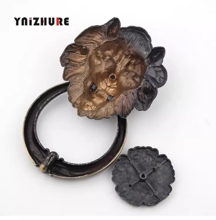 Antique Bronze Lion Head Handl - مراجعة Furniture Hardware Kit وسعره