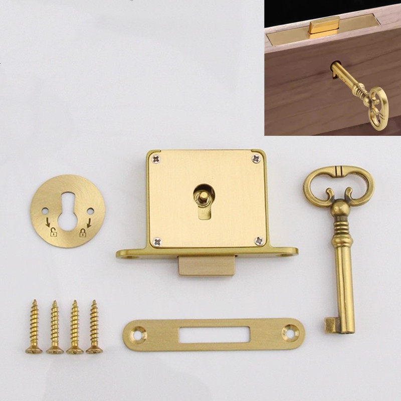 1PC Antique-style Drawer Lock  - مراجعة Furniture Hardware Supplies وسعره