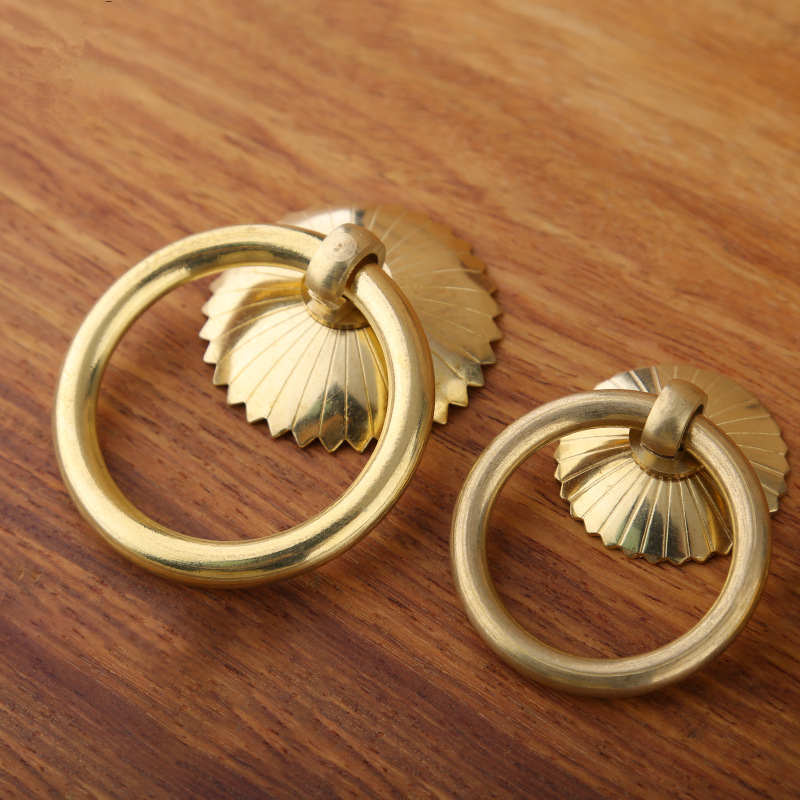 Vintage Brass Cabinet Ring Kno - مراجعة Furniture Hardware Kit وسعره