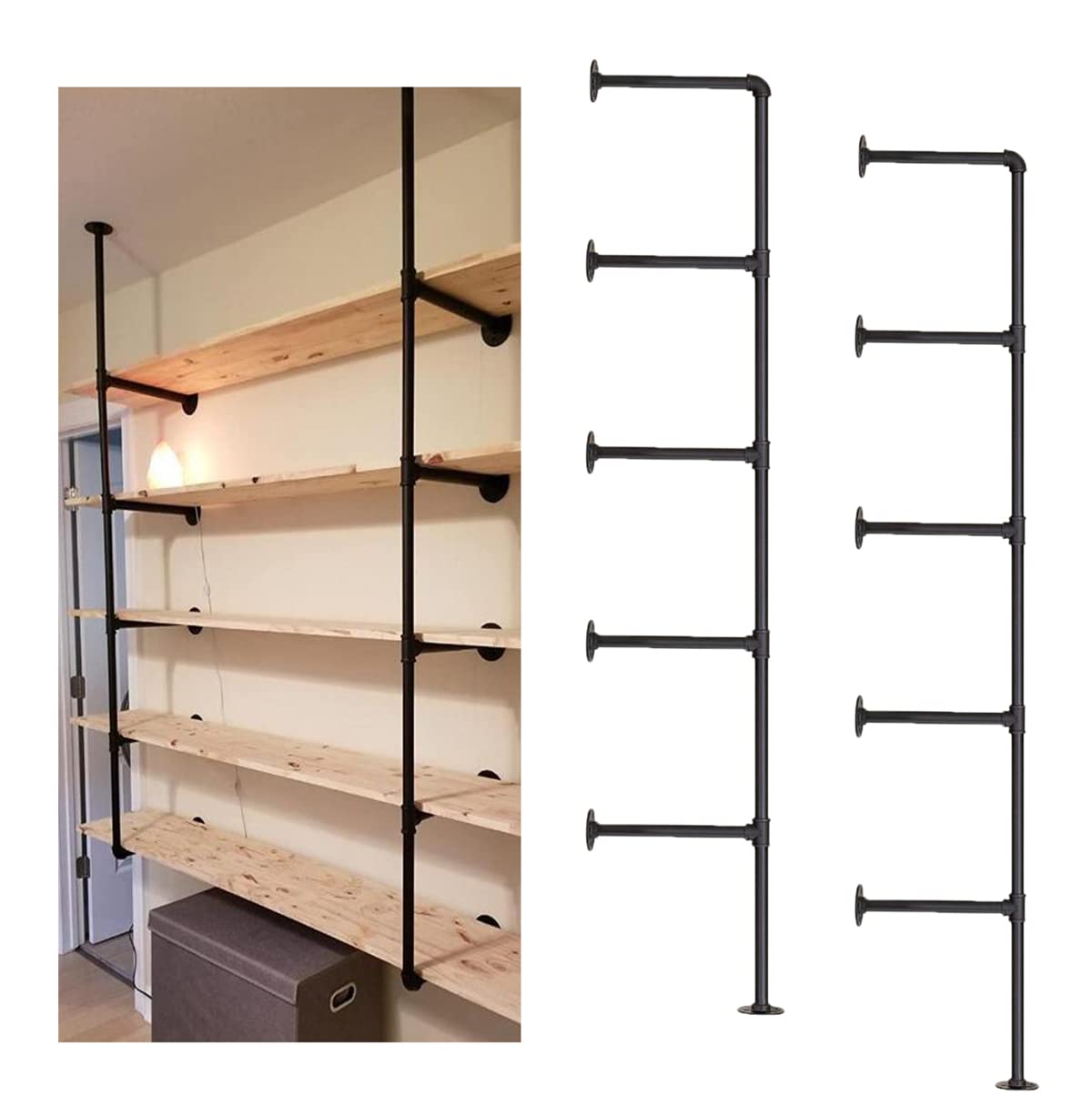 Industrial Iron Pipe Shelf Bra - مراجعة Furniture Hardware In China وسعره