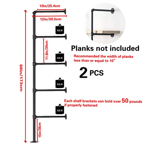 Industrial Iron Pipe Shelf Bra - مراجعة Furniture Hardware In China وسعره