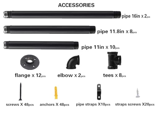 Industrial Iron Pipe Shelf Bra - مراجعة Furniture Hardware In China وسعره