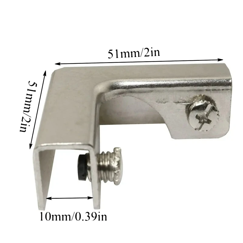 4Pcs L Type Glass Fixing Clip  - مراجعة Furniture Hardware Types وسعره
