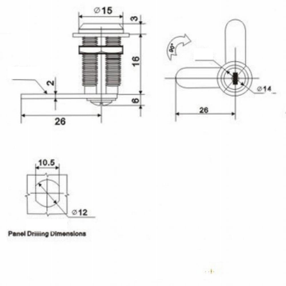 Metal Cylinder Lock Cabinet Lo - مراجعة Furniture Hardware Cam Lock وسعره