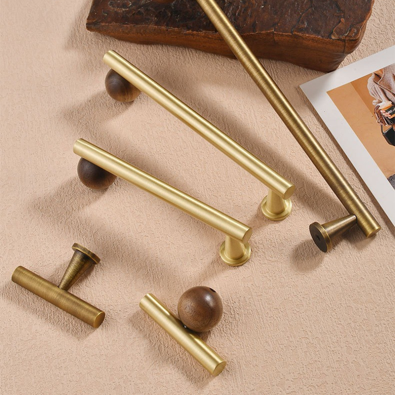 French Brass Walnut Wood Furni - مراجعة Furniture And Kitchen Hardware Fitting وسعره