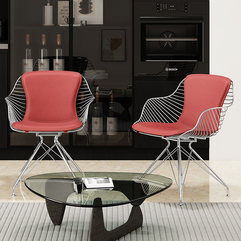 Steel Wire Dining Chairs Stool - مراجعة Furniture Hardware In China وسعره