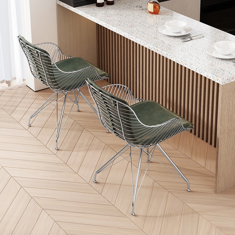 Steel Wire Dining Chairs Stool - مراجعة Furniture Hardware In China وسعره
