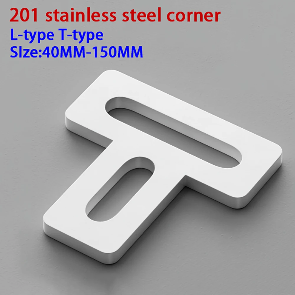 White Stainless Steel L/T Type - مراجعة Furniture Hardware Types وسعره