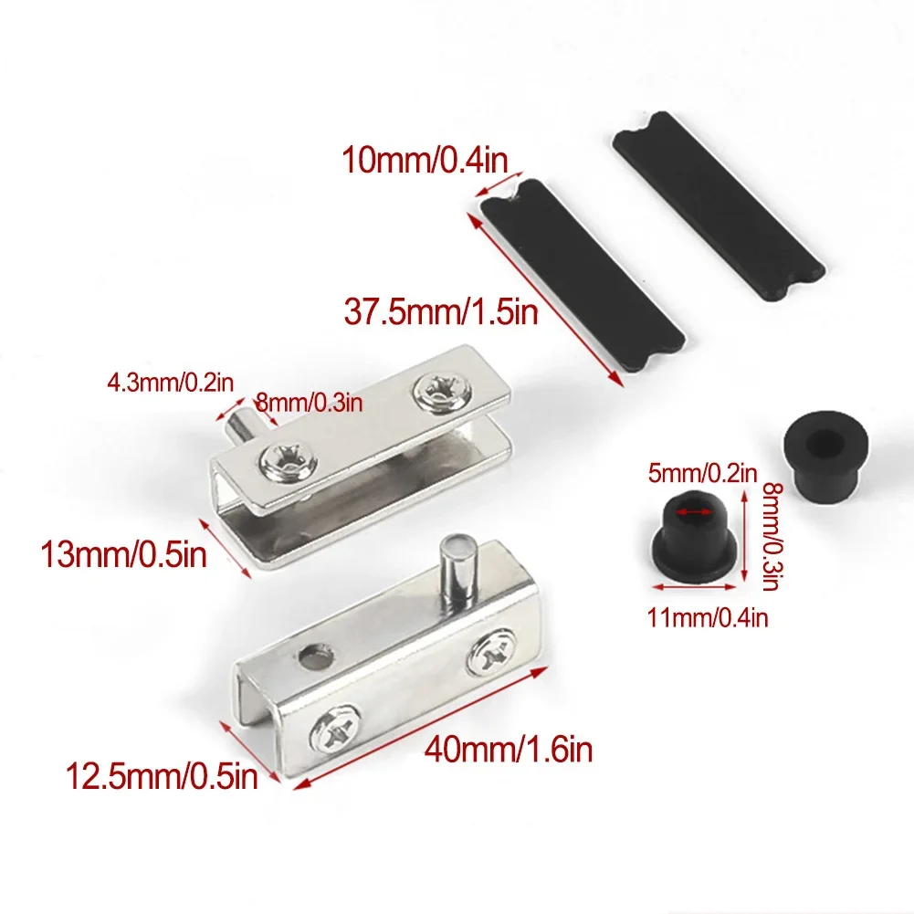 2Pcs Glass Pivot Hinge Rotatio - مراجعة Furniture Rotating Hardware وسعره