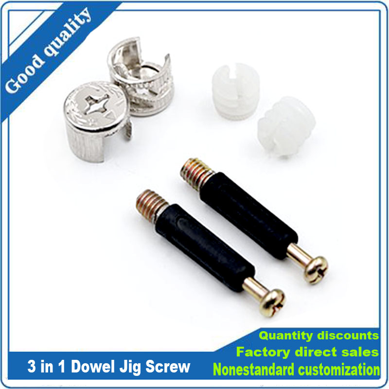 3 in 1 Dowel Jig Screw furnitu - مراجعة Furniture Hardware Cam Lock وسعره