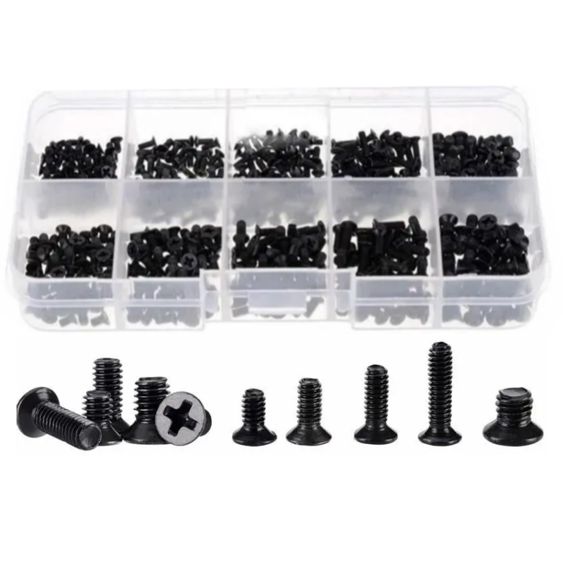 500pcs Black Screws and Screwd - مراجعة Furniture Hardware Types وسعره