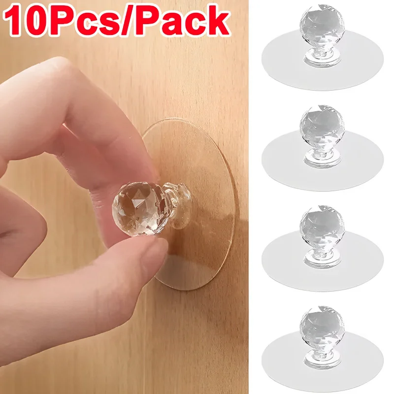 2/10Pcs Punch-free Drawer Knob - مراجعة Furniture Hardware Kit وسعره