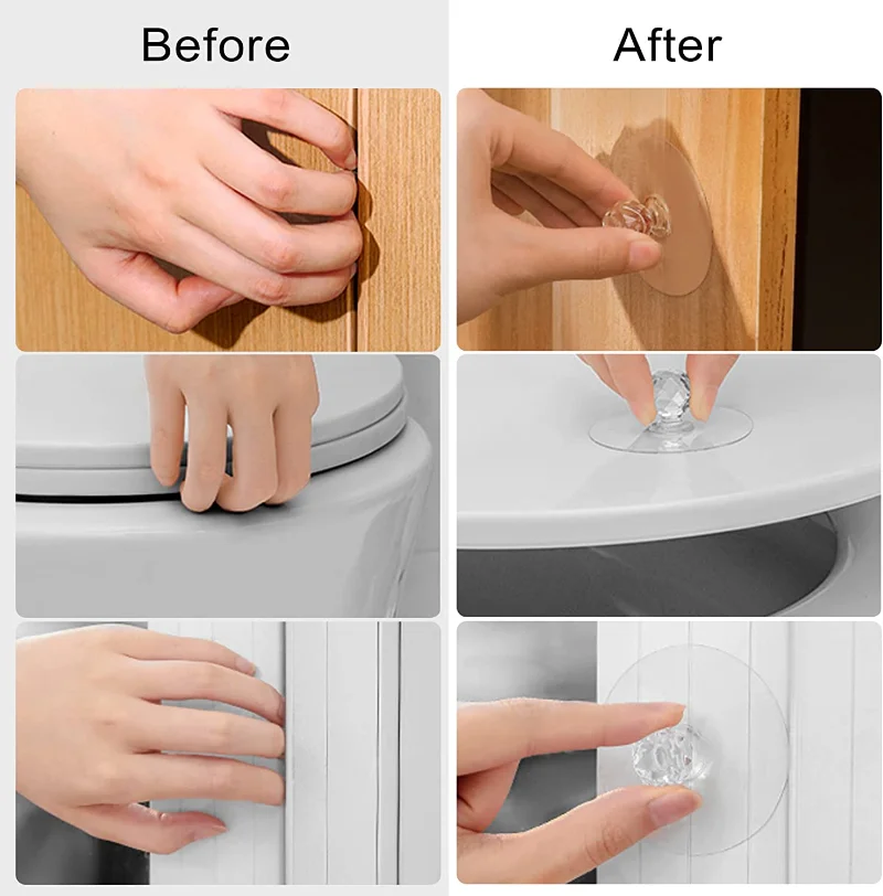 2/10Pcs Punch-free Drawer Knob - مراجعة Furniture Hardware Kit وسعره