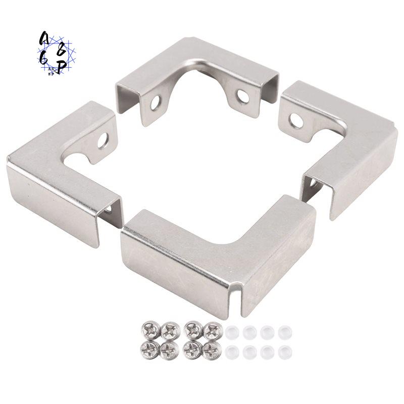 A68P-4Pcs L Type Glass Fixing  - مراجعة Furniture Hardware Types وسعره