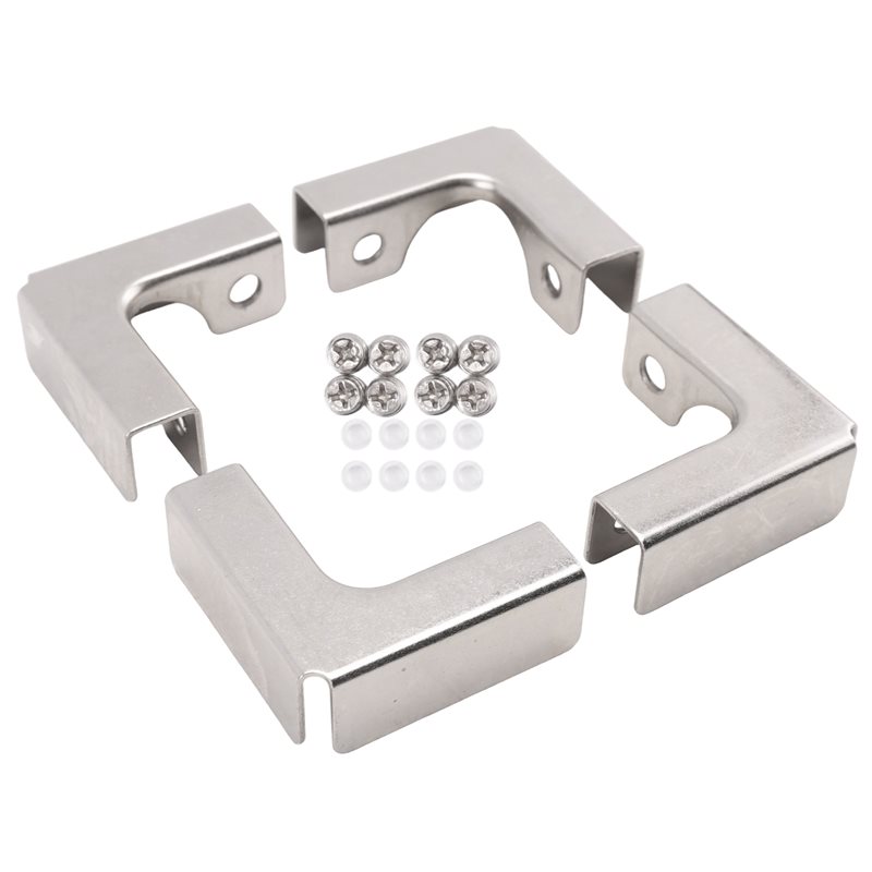 A68P-4Pcs L Type Glass Fixing  - مراجعة Furniture Hardware Types وسعره