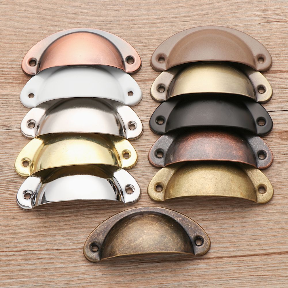 2PCS Antique Brass Shell Pull  - مراجعة Furniture And Kitchen Hardware Fitting وسعره