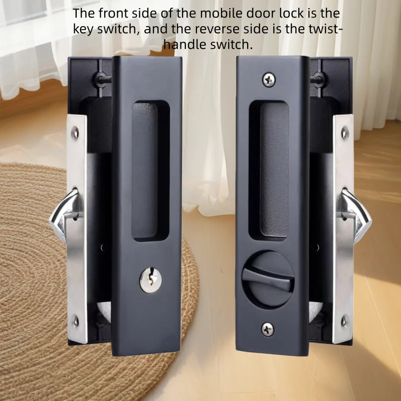 Sliding Door Lock Black Indoor - مراجعة Furniture And Kitchen Hardware Fitting وسعره