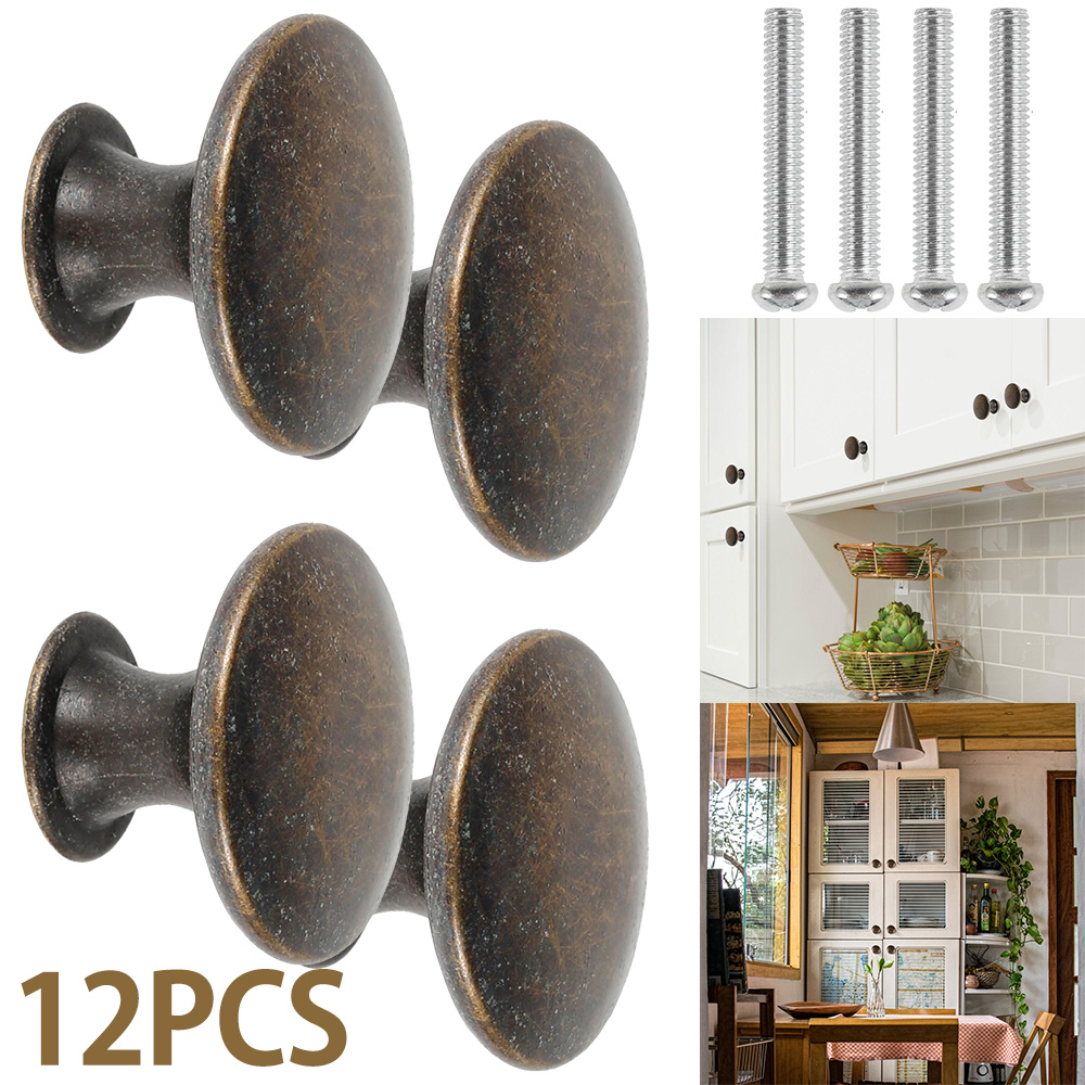 12PCS Retro Pull Handles Bronz - مراجعة Furniture And Kitchen Hardware Fitting وسعره