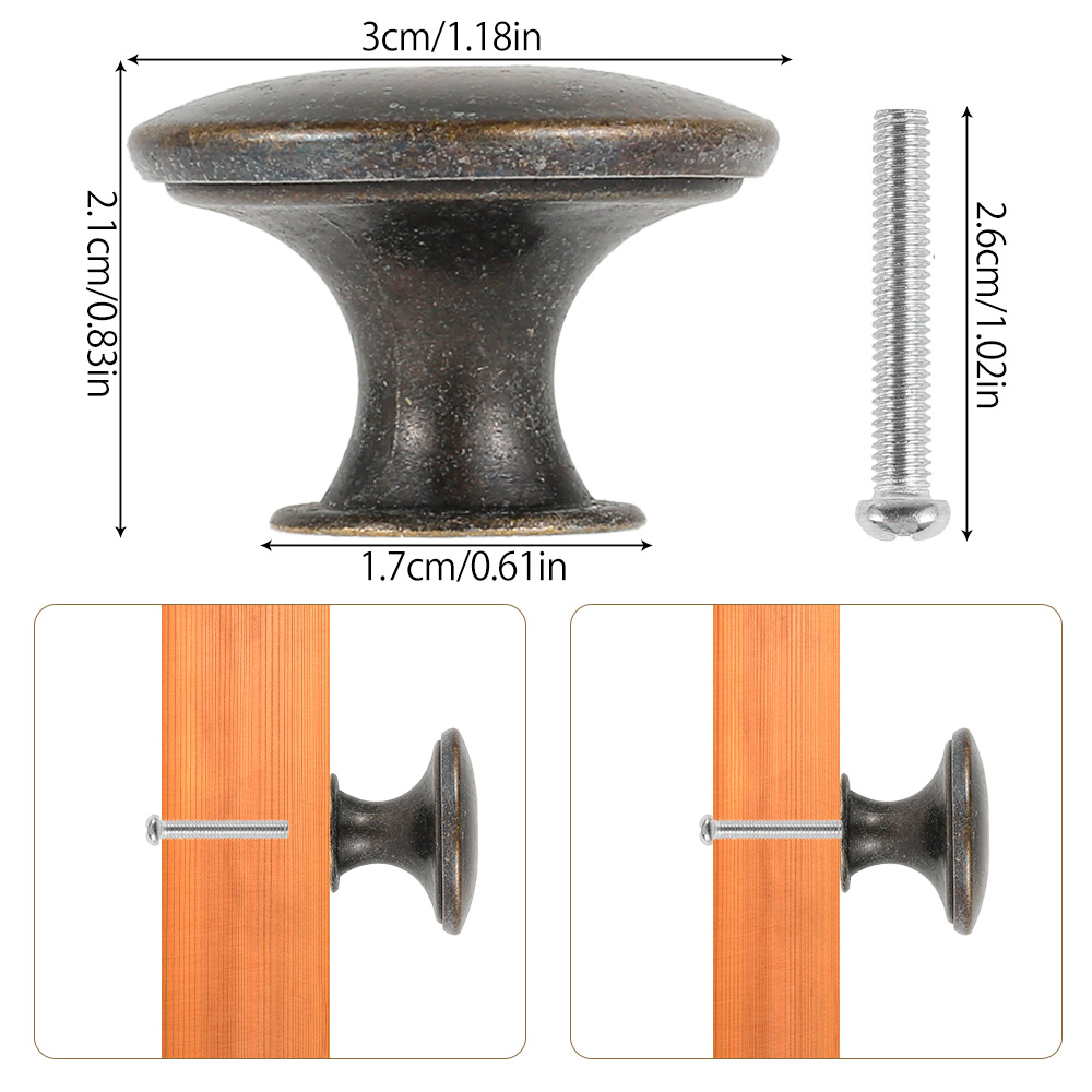 12PCS Retro Pull Handles Bronz - مراجعة Furniture And Kitchen Hardware Fitting وسعره